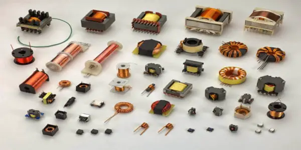 componentes electrónicos bobina